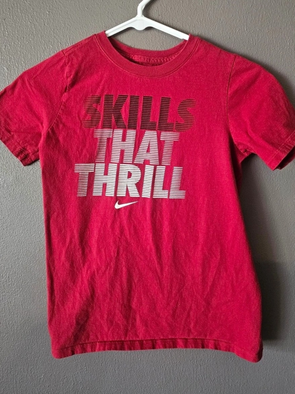 Nike Kids 'Skills That Thrill' Red Graphic Tee